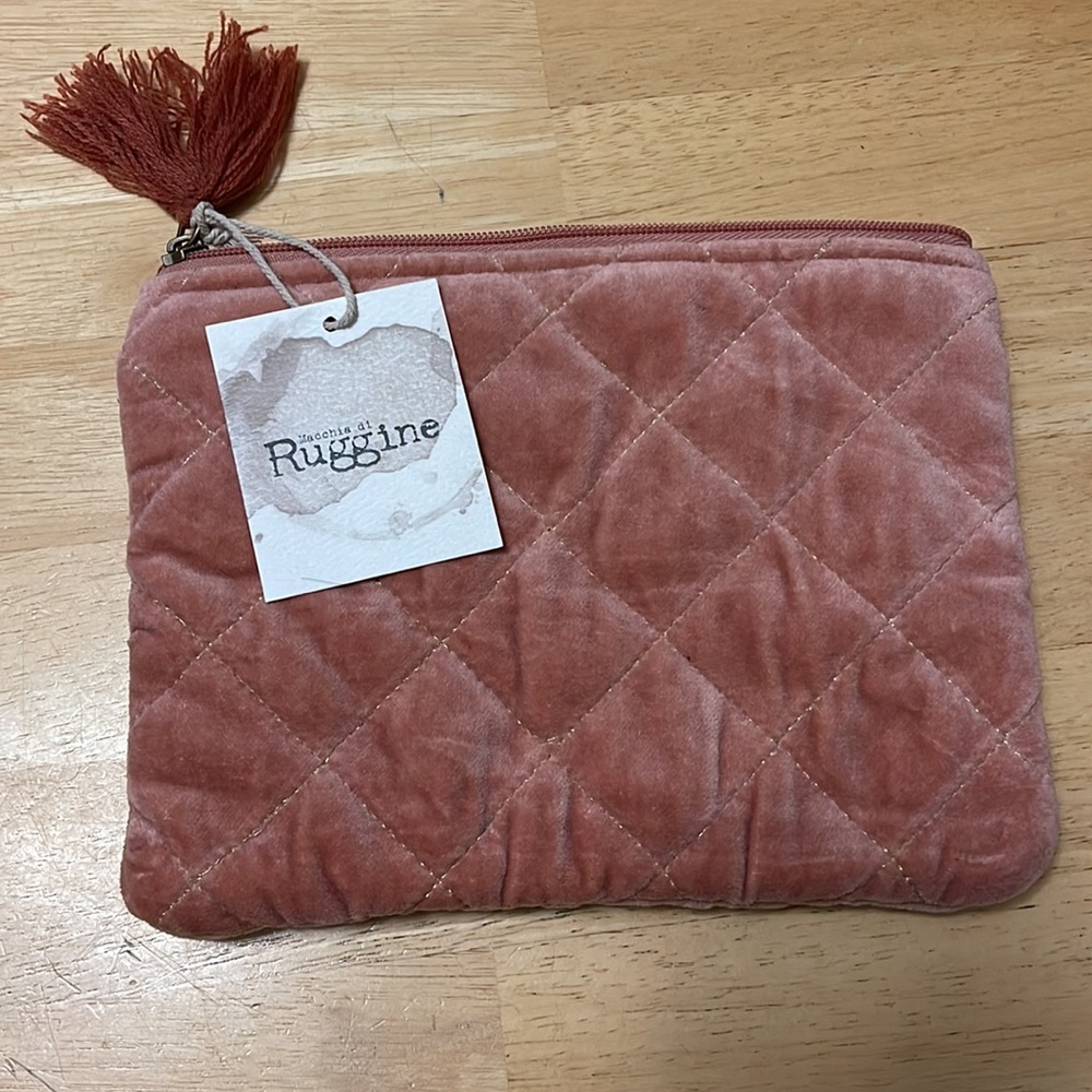 Macchia di Ruggine Pink Clutch Dusty Pink NEW with tags